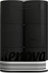 Hârtie igienică Renova Black Label de culoare neagră ( 6 role )
