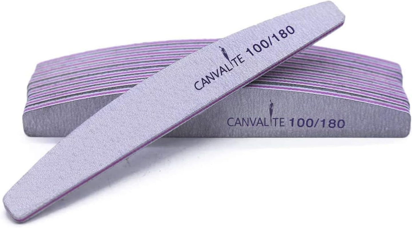 10 Stück Professionelle Nagelfeilen Doppelseitig (100/180 Körnung) Nagelwerkzeug, Haustierpflege Für Zuhause Und Salon Verwendbar