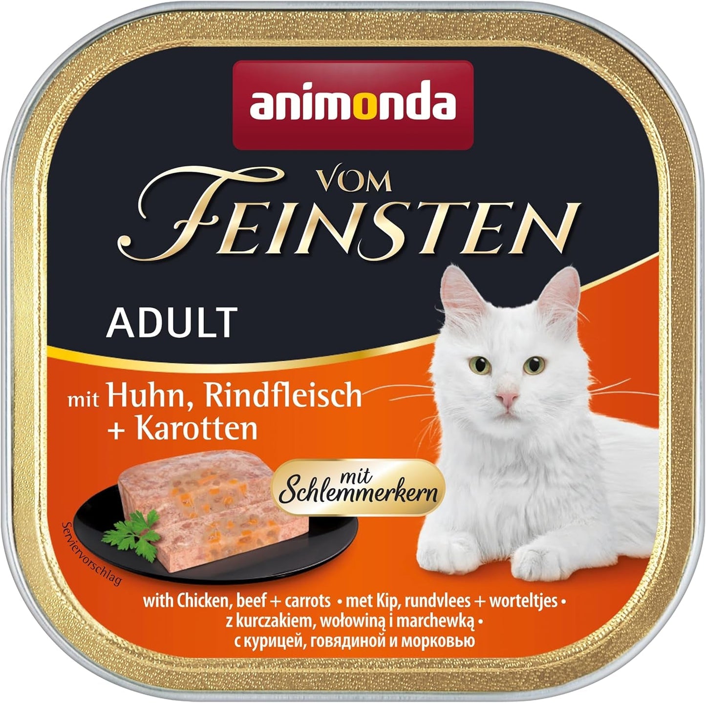 animonda Vom Feinsten Hrană umedă pentru pisici adulte, varietate de pui, 6 x 100 g