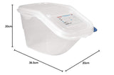9146 Container accesibil cu capac GN 44199, alb, 200(h) x 200(l) x 395(p) mm. Cutii depozitare alimente Naty Shop