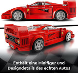 LEGO Speed Champions Ferrari F40 Super Sports Car, Playset cu mașină de jucărie construibilă și șofer minifigurină, set de construcție de colecție pentru copii, cadou pentru băieți și fete 76934 Seturi de constructie Besuche den LEGO-Store