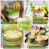 He-Ju, Pudră cu aromă de ciocolată albă și fistic, 250 grame Arome Naty Shop