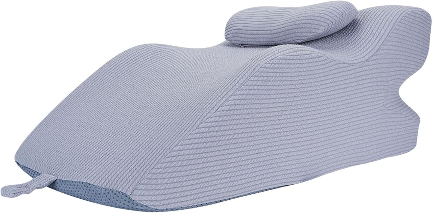 Pernă de citit pentru pat și canapea, pernă cu pană, pernă de pat din spumă cu memorie, pernă pentru dormit pe o parte, pernă ergonomică pentru susținerea spatelui, pentru citit și vizionat la televizor