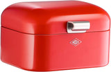 Wesco 235 001 Mini Grandy coș pentru pâine 17 x 18 x 12 cm (L/W/H) roz, oțel inoxidabil Cutii depozitare alimente Naty Shop Roșu