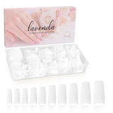 ® Unghii artificiale pentru lipire 500 bucăți Unghii false - Unghii stabile pentru unghii cu gel - Unghii cu calitate de studio (culoare naturală)