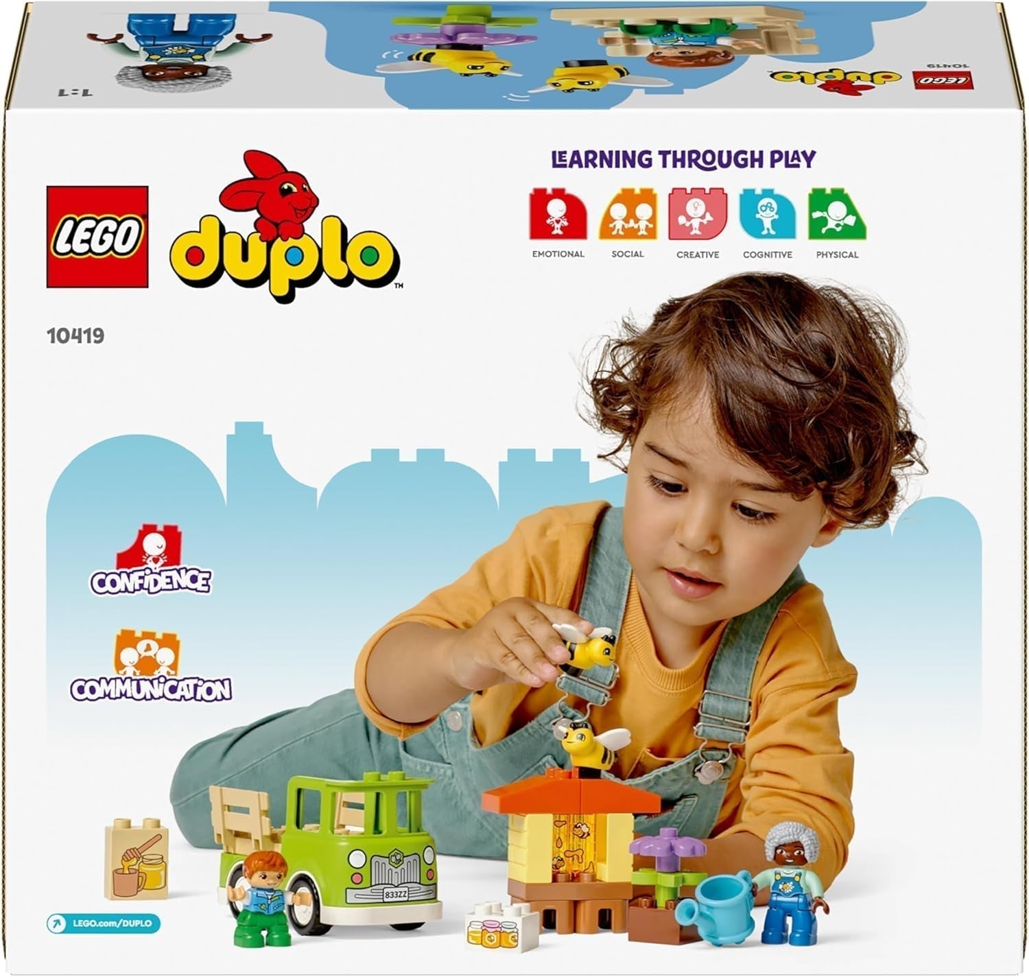 LEGO DUPLO Town Apicultură și stupi, jucărie educativă pentru copii mici cu 2 figuri și un camion mobil, set de construit și reconstruit, jucărie pentru copii mici de la 2 ani 10419 Seturi de constructie Besuche den LEGO-Store