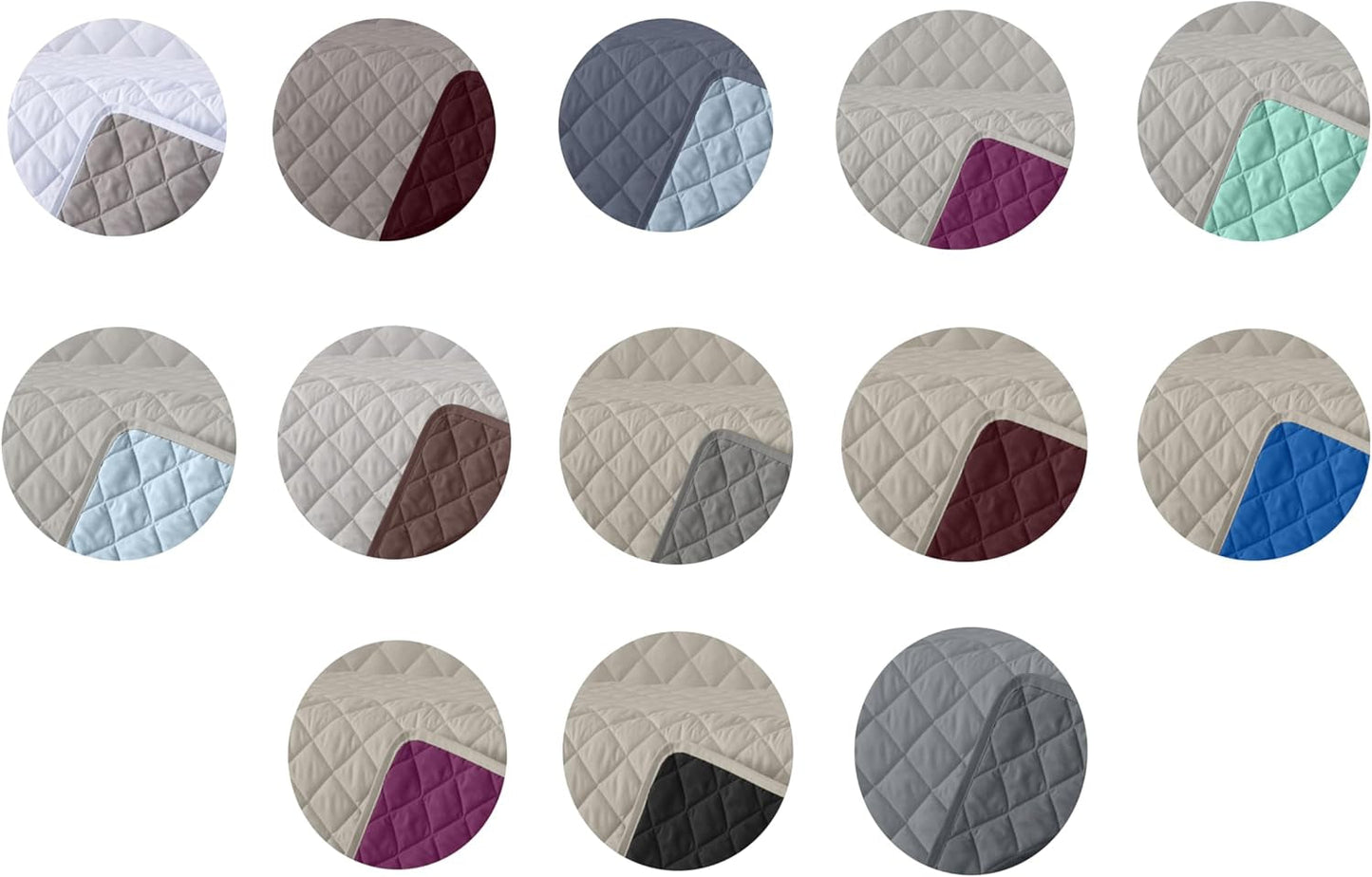 Estoralis | AVA | Cuvertură Boutique Reversibilă | Pentru toate anotimpurile | Culoare - Alb/Taupe | Pentru pat de 140/150/160 cm. pat. (250 X 270 Cm. Ancho X Alto) | Cuvertură cu matlasare Plapumi si pilote Naty Shop