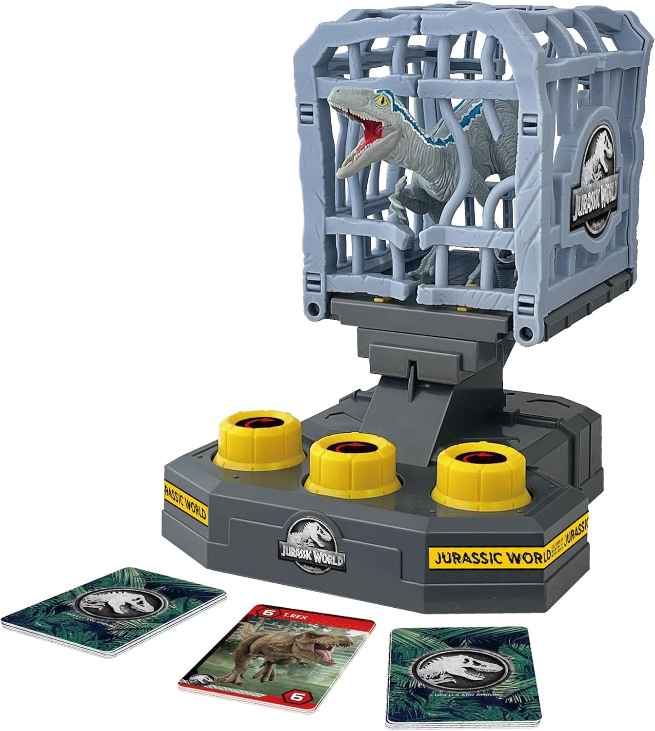 EPOCH Games, Jurassic World - Cage Breaker, 7523, Jucărie Dinozaur, Joc de Societate pentru Copii cu Vârsta de 4 Ani și Peste