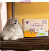 MjAMjAM – Hrană umedă premium pentru pisici - Pachet Wellness cu pui, pachet de 12 (12 x 125 g), fără cereale cu carne suplimentară