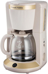 Espressor Russell Hobbs Brontë Stone cu filtru [1,25 l, 1100 W] (tehnologie de preparare WhilTech, sistem anti-picurare, placă de încălzire, carafă de sticlă, indicator al nivelului apei, funcție pauză și turnare) Espressor 26781-56