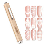 SAVILAND 4X Hochfester Cat Eye Magnet Für Nagel: 3-In-1 Nagel Magnet Rund Lange Streifenperle N35 Neodym Ultra Starker Magnet Für Nagellack Präzise 3S Formung Cat Eye Gel Nagellack Magnet Magnetstift
