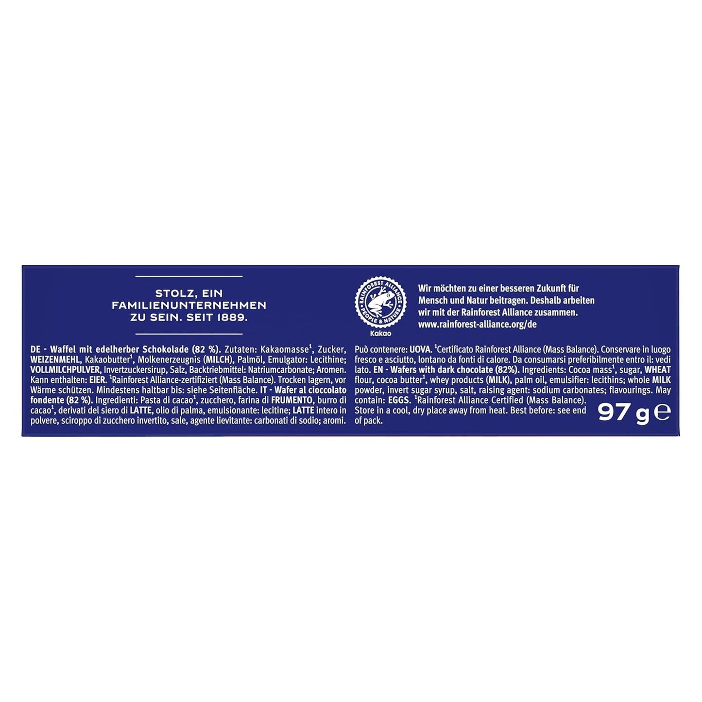 Napolitane de ciocolată BAHLSEN Edelherb - Napolitană cu ciocolată Edelherb (1 x 97 g)
