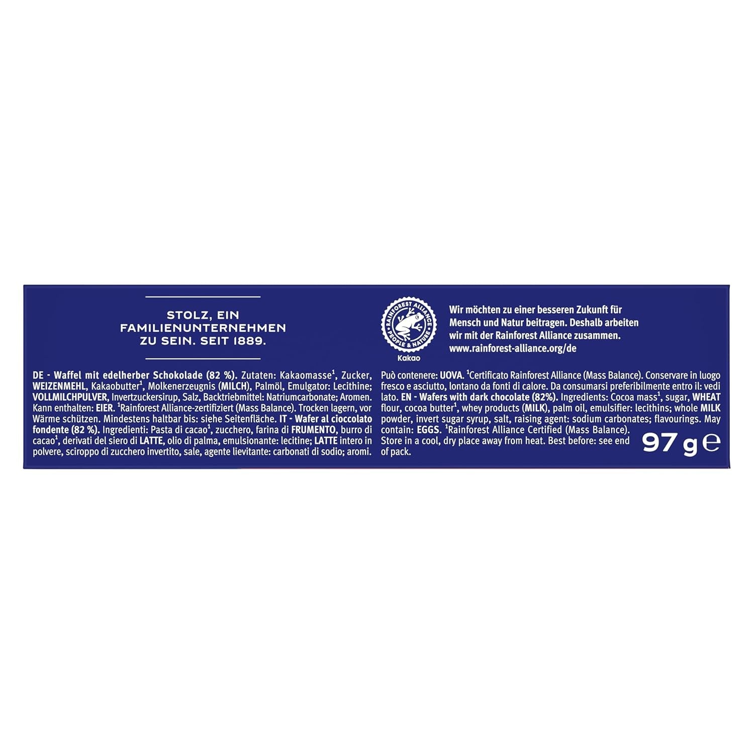Napolitane de ciocolată BAHLSEN Edelherb - Napolitană cu ciocolată Edelherb (1 x 97 g)