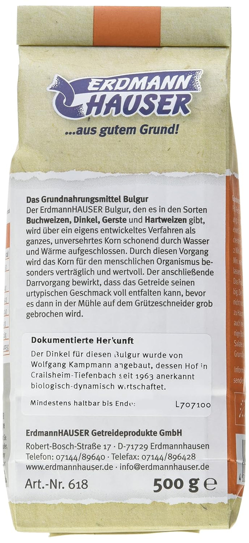 Bulgur Demeter din spelta | alternativă locală la orez | 500g