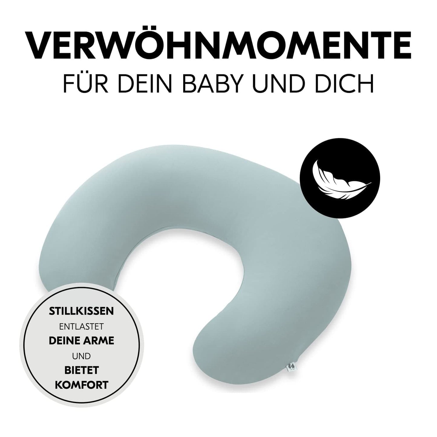 Pernă de alăptare Hauck pentru bebeluși cu umplutură Accesorii Hrana si Alaptare Bebe Naty Shop