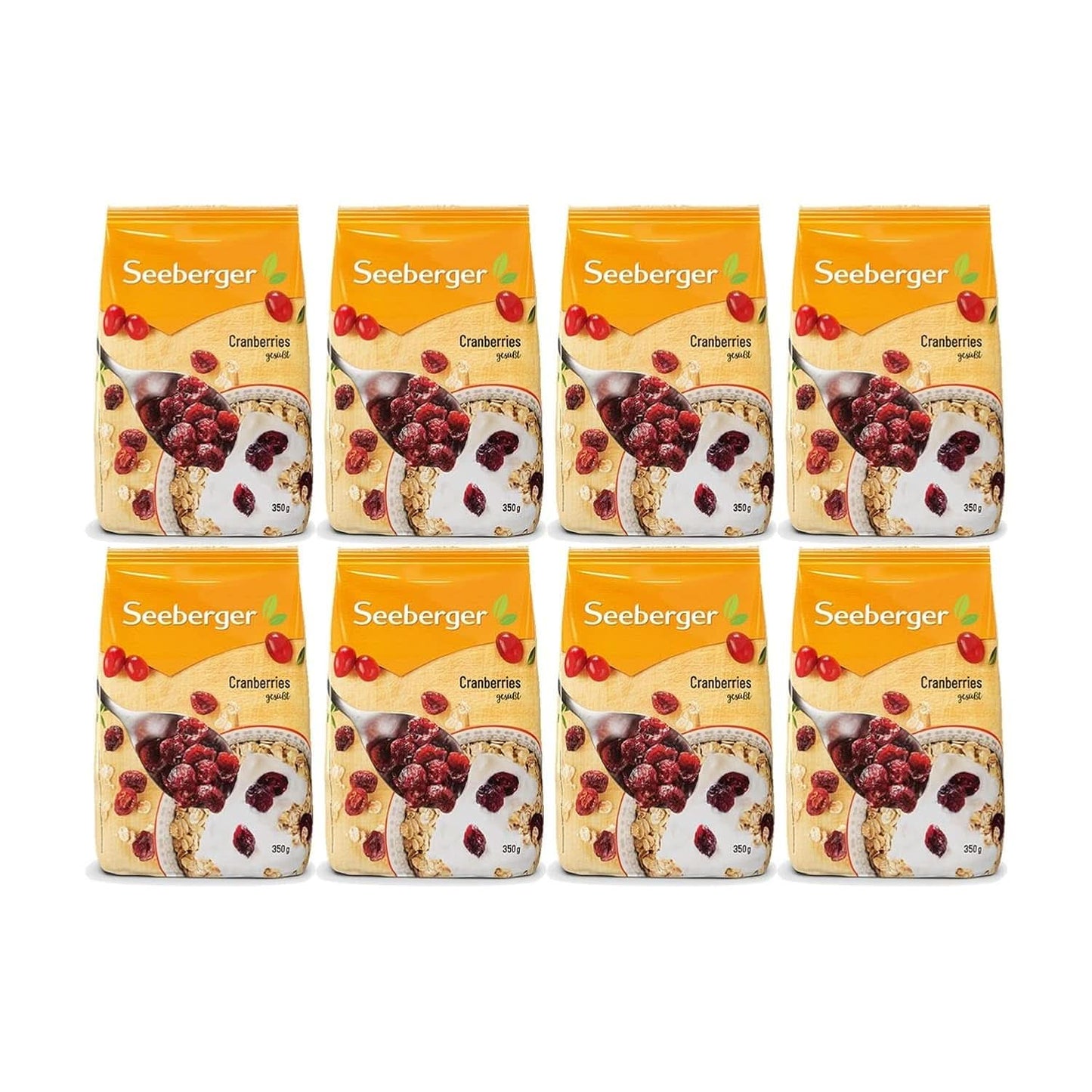 Seeberger, Merișoare canadiene înjumătățite, fructate și dulci Produse deshidratate Naty Shop
