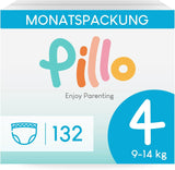 Scutece Pillo, mărimea 7, 84 de bucăți, 4 pachete a câte 21 de scutece fiecare, mărimea 7 - XXL (15+ kg) – Scutece pentru bebeluși