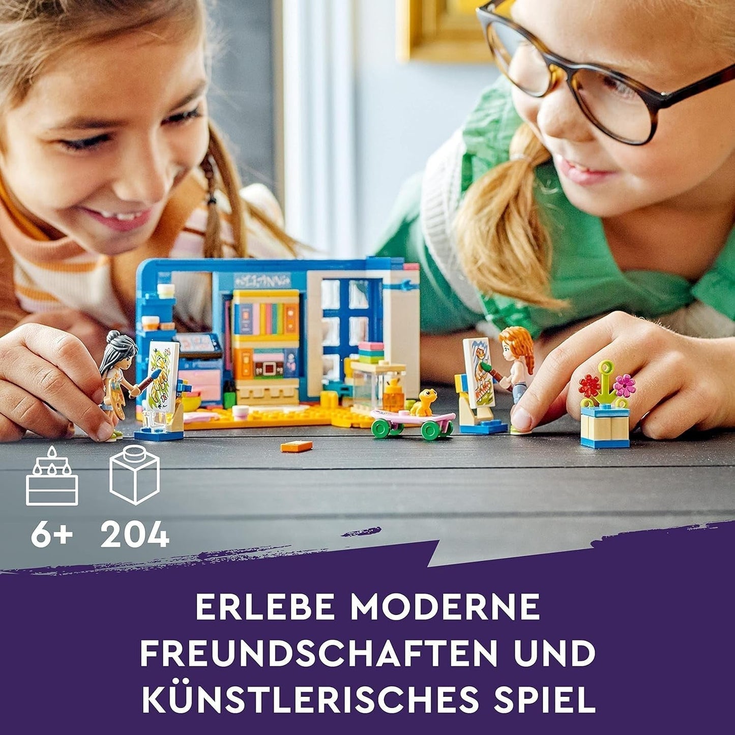 LEGO 41739 Friends Camera lui Liann, mini jucărie cu tematică artistică, cadou mic de colecție cu mini păpuși Liann, Autumn și Pet din seria 2023 Seturi de constructie Besuche den LEGO-Store