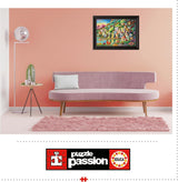 Educa - Puzzle 500 piese pentru adulți | Satul colorat de lângă lac, puzzle 500 piese pentru adulți și copii de la 11 ani, puzzle peisaj, ilustrație (19552) Puzzle Naty Shop
