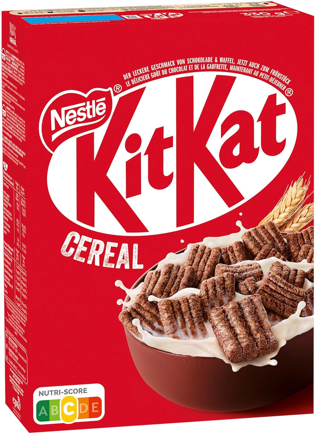 Cereale Nestlé, cereale crocante pentru micul dejun cu napolitană tipică și ciocolată delicioasă, 1 pachet (1 x 330g)