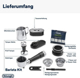 Espressor portafilter De'Longhi La Specialista Arte EC9155.MB cu râșniță, 8 setări de măcinare, presiune 15 bar, 3 setări de temperatură, spumator de lapte, 1550W, rezervor de 1,7L, oțel inoxidabil/negru, inclusiv kit barista