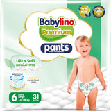Pantaloni Premium, mărimea 7, cu filtru ultra-moale, XL Plus (15-25 kg), 28 bucăți
