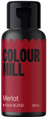 Colorant alimentar pe bază de apă Colour Mill Aqua Blend Burgundy - Foarte intens, concentrat, vegan - 20 ml
