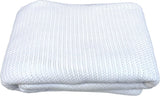 Family Bedding Pătură celulară roz pentru pat dublu, bumbac, cuvertură de pat mare, reversibilă, ușoară, termică, moale, pătură celulară tradițională, 230 X 230 cm Plapumi si pilote Naty Shop Alb Pat single (180X230Cm)