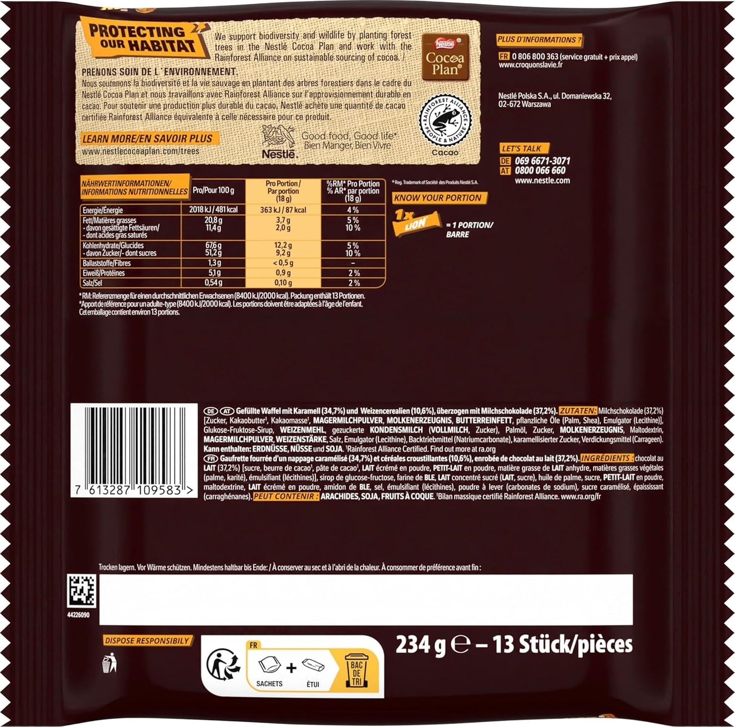 Lion Mini, 1 pachet (1x234g)