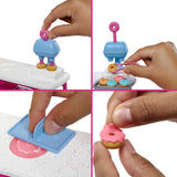 Barbie Malibu Roberts - Păpușă și set de copt cu 18 piese, inclusiv aluat modelabil și forme pentru gogoși, croissante și brioșe, pentru copii cu vârsta de 3 ani și peste, HJY19