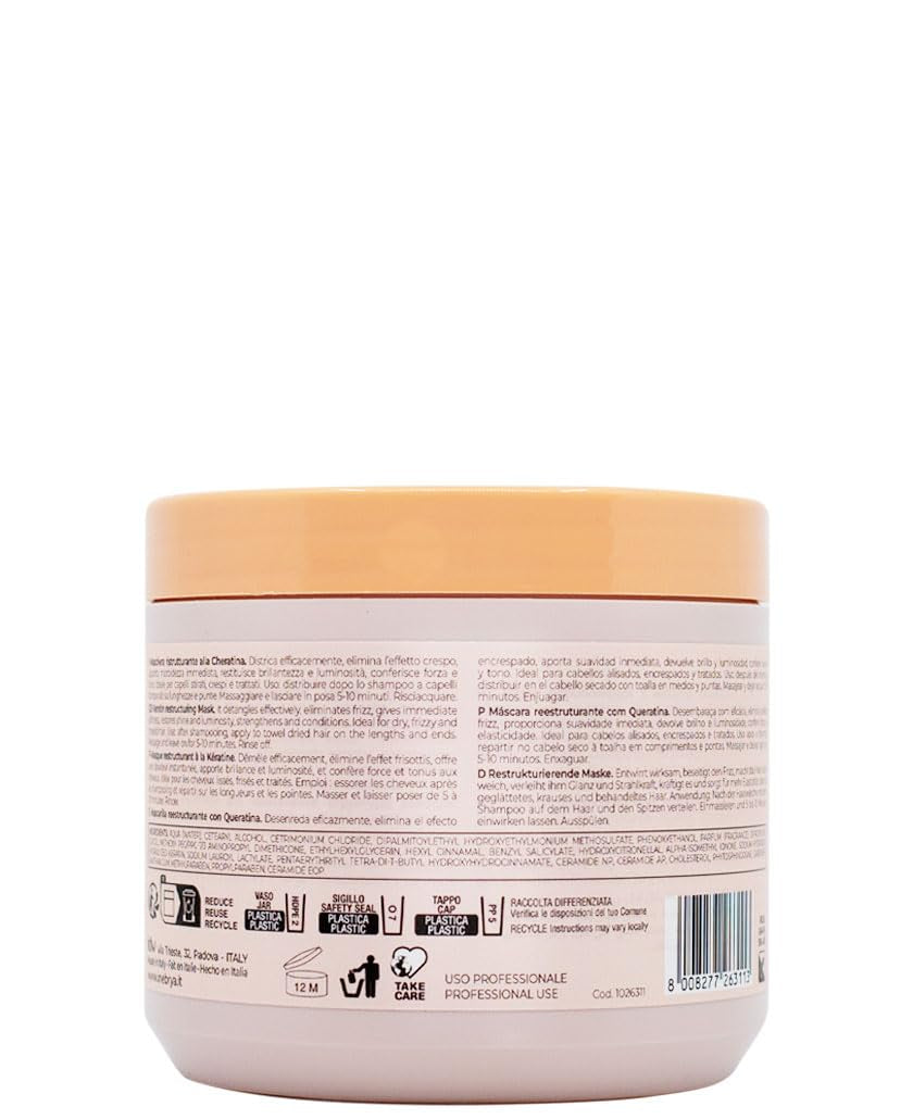 Mască restructurantă Keratin Ice Cream. Mască de păr restructurantă, 500 ml Masca de par Naty Shop