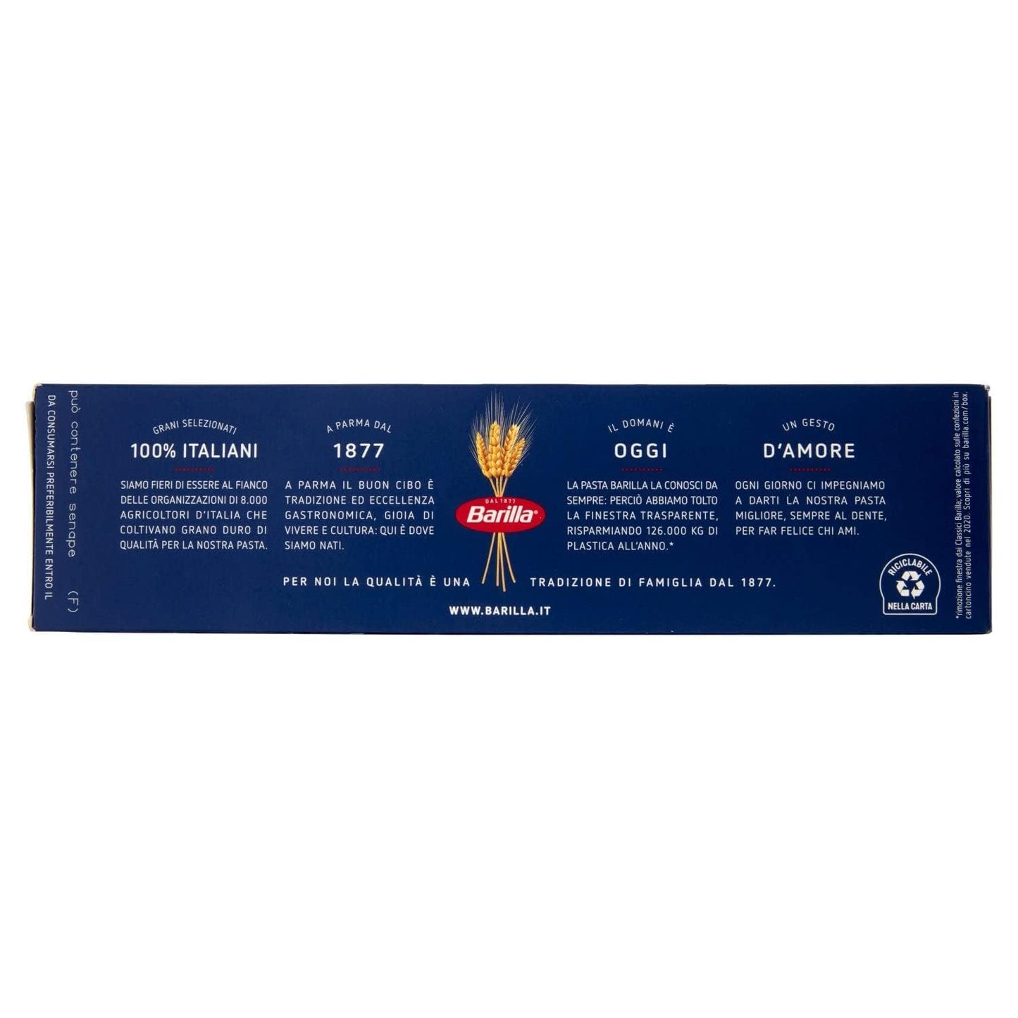 Paste Barilla Classic Capellini Nr. 1, făcute din grâu dur de înaltă calitate, întotdeauna al dente, 500g