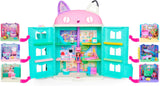 DREAMWORKS CASA DE PĂPȘI A LUI GABBY - Set de joacă Deluxe Room, cameră de petrecere cu Kitty Narwhale, mobilier și accesorii tematice, vârste 3+