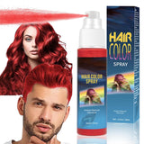 Hairspray Colour - 30ml Spray temporar de culoare pentru păr verde, vopsea de păr naturală Spray temporar de culoare pentru păr, vopsea de păr lavabilă pentru păr pentru petrecere Cosplay Halloween (verde) Vopsea pentru par Naty Shop Roșu