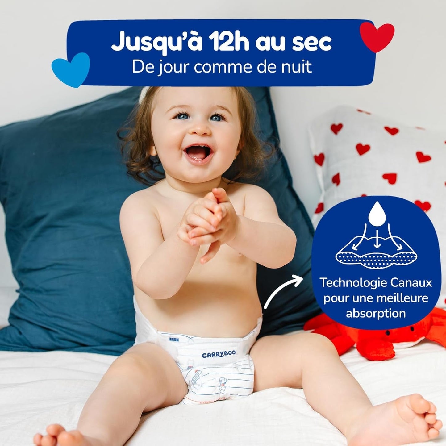 - Scutece, mărimea 3 (4-9 kg) – sănătoase și extrem de absorbante – etanșe 12 ore – fără substanțe nedorite – fabricate în Franța – preț accesibil – 150 de scutece de unică folosință