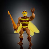 Masters of the Universe Origins Action Figure Buzz-Off din colecția de desene animate, aproximativ 14 cm înălțime, de la televiziunea din anii 1980, Bee Leader cu aripi și ochelari cu Javelin, JBM88 Action figures Naty Shop