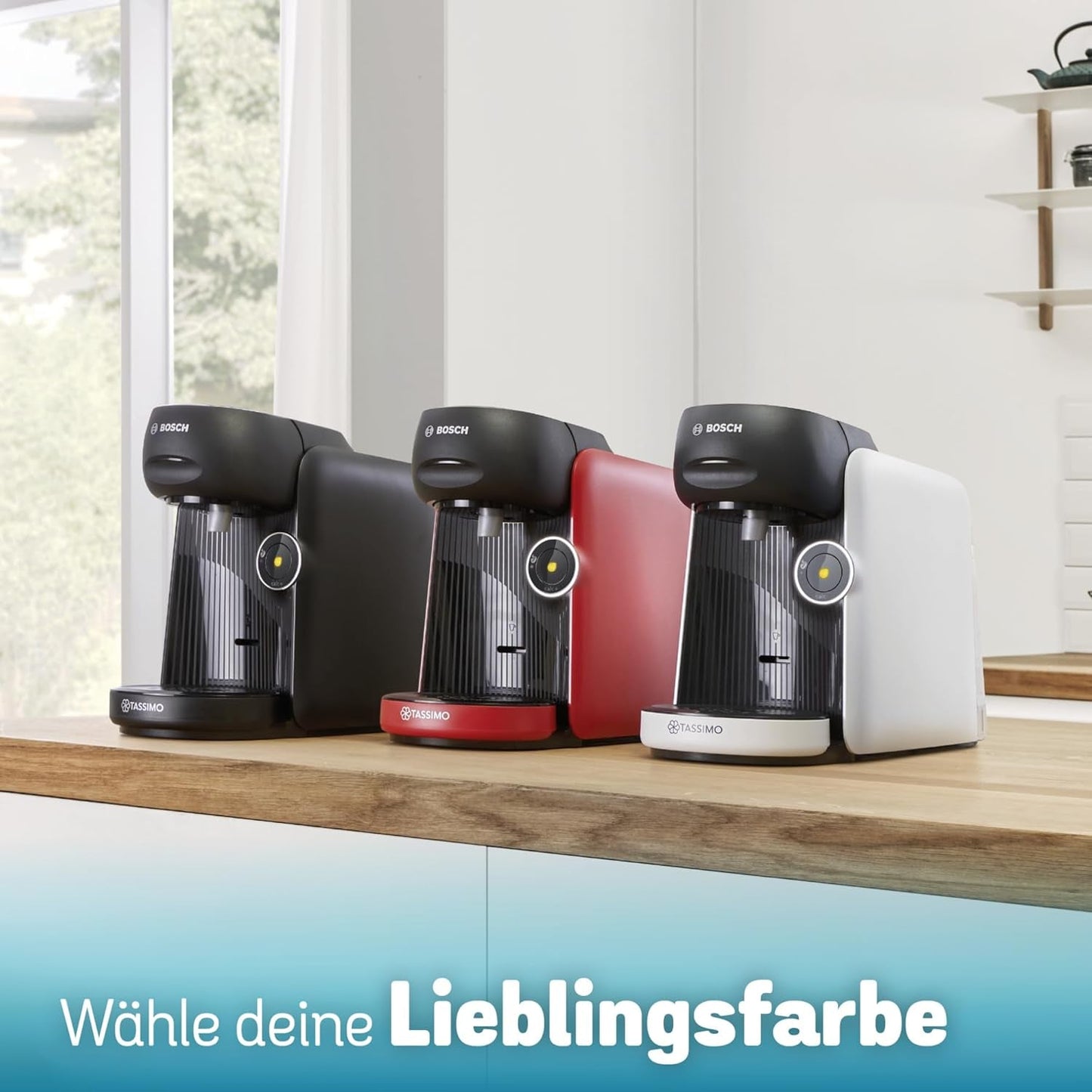 Espressor cu capsule Bosch Tassimo finesse TAS162E, 70 de băuturi, cafea mai intensă prin simpla apăsare a unui buton, oprire automată, sustenabil, dozare perfectă, 1400 W, negru/negru