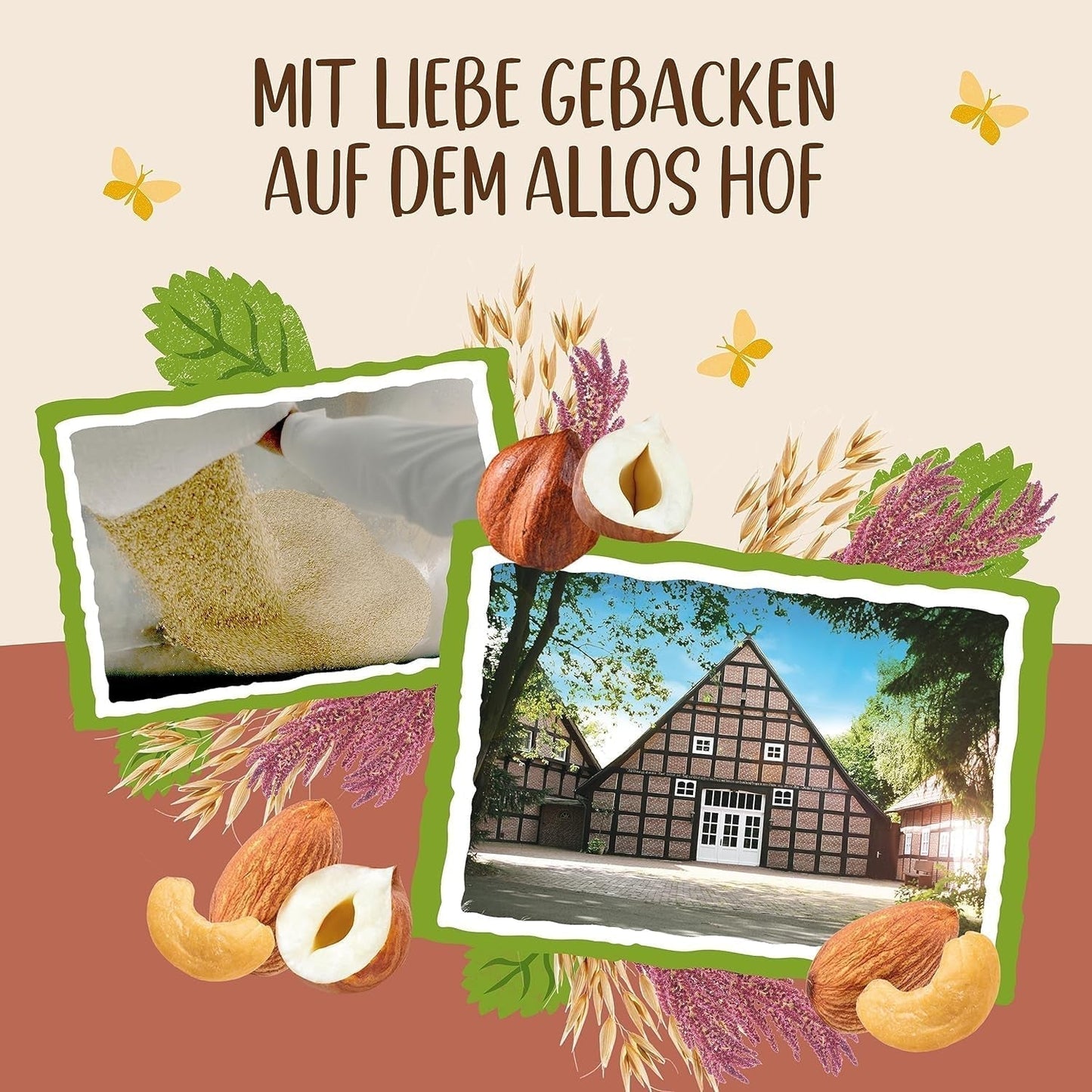 ALLOS Amaranth Crunchy Nobleuss | Muesli organic Nut Ovăz Cereale pentru micul Cereale Naty Shop