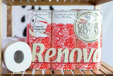 Hârtie igienică Renova Grand Royal, 18 role Premium XXL, 4 straturi, moale și rezistentă