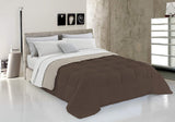 Lenjerie de pat italiană, plapumă de iarnă, taupe/crem, 250X200Cm Plapumi si pilote Naty Shop Maro/crem 150X200Cm
