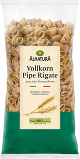 Paste integrale organice Pipe Rigate, vegane, 500 g