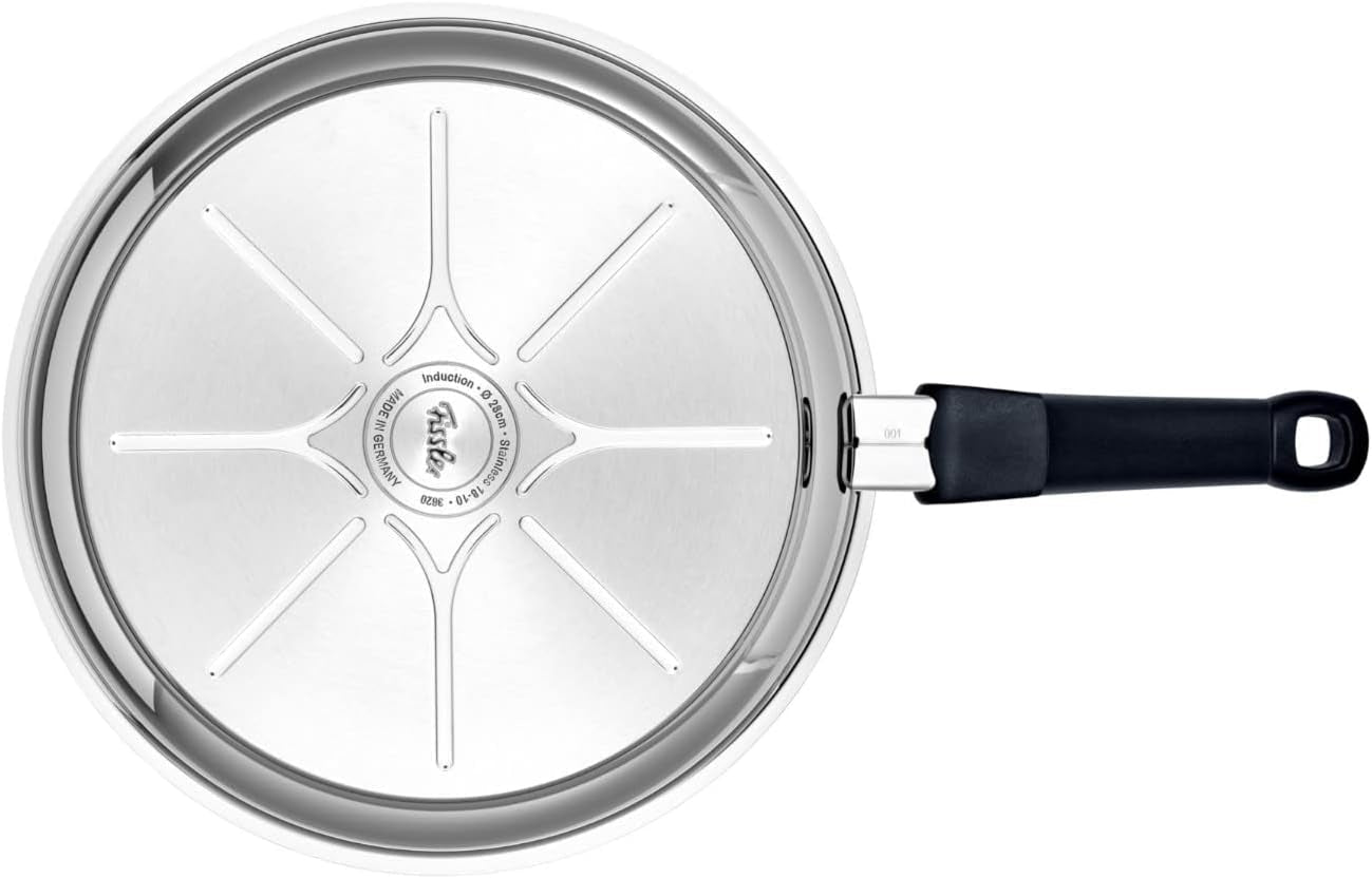 Fissler Adamant Premium, tigaie din oțel inoxidabil, neaderentă, rezistentă la zgârieturi - Inducție Oale si Tigai Naty Shop
