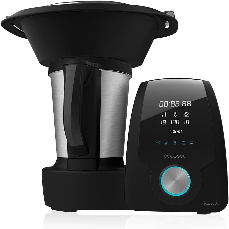 Cecotec Mambo 6090 Multifunktions-Küchenmaschine, 1700 W, 23 Funktionen, Krug Mit Fassungsvermögen 3,3 L, 3 Teller Gleichzeitig, 10 Geschwindigkeitsstufen, Timer Roboti si Mixere Bucatarie Naty Shop