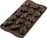 Forma Silicon Praline Silikomart Fructe 3.2 x 3.2 x H 1.5 cm, 10 ml, 15 cavitati (SCG32) Bucatarie Naty Shop