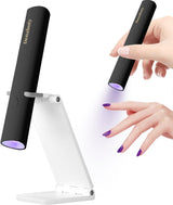 Denabuty UV Lampe Für Gelnägel, Mini U V LED Lampe Für Nägel Wiederaufladbar Mit Ständer Tragbare Kleine UV Nagellampe Für Gel Nagellack, Zum Aushärten Von Nagelkleber & Nail Tips Weiß
