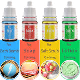 Colorant alimentar 16 culori - Coloranți alimentari lichizi pentru copt torturi, fursecuri, macaroane, fondant - Colorant alimentar vibrant pentru decorare și aerografare, gătit, săpunuri DIY - 6ml fiecare