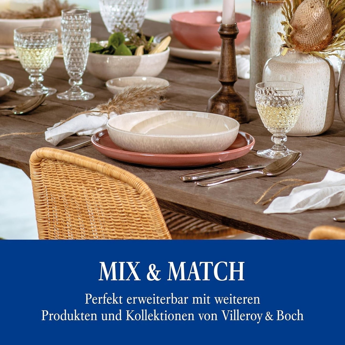 Villeroy & Boch - tacâmuri Mademoiselle, set tacâmuri 68 piese Bucatarie Naty Shop