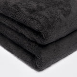 Brentford's Teddy Fleece Blanket, Pătură mare pentru pat, plușată, super moale, caldă, pentru canapea, pat, cuvertură de pat, negru - 150 X 200 Cm Paturi si Cuverturi Besuche den Brentfords-Store