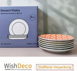 Farfurii pentru tort, set de 6; farfurii mici pentru desert (15 cm); farfurii pentru salată din porțelan; farfurii colorate pentru micul dejun; farfurii mini pentru paste, fructe, pâine