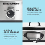 MST-5240SS Slow cooker, 3,3 litri, Oțel inoxidabil Slow Cooker Naty Shop